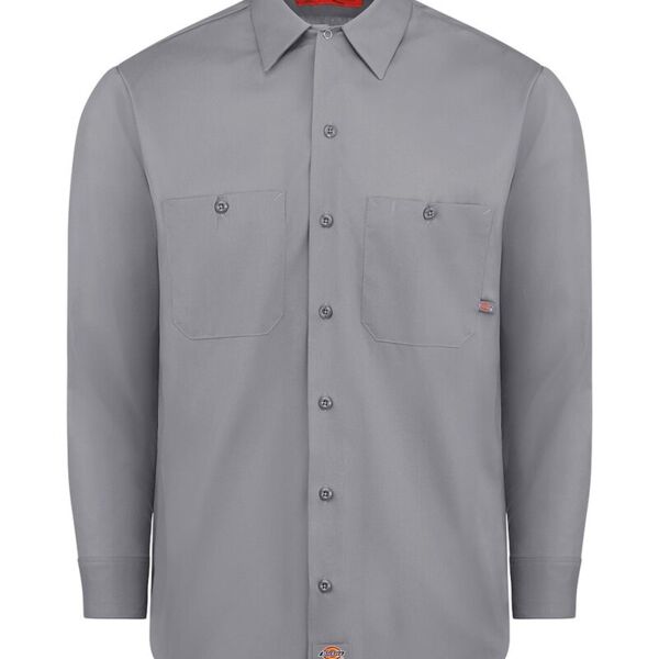 Men's Tall Industrial Long Sleeve Work Shirt Thumbnail