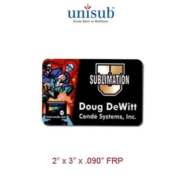 Name badge 2 inch by 3 inch 1Sided Gloss Rectangle Name Badge Thumbnail