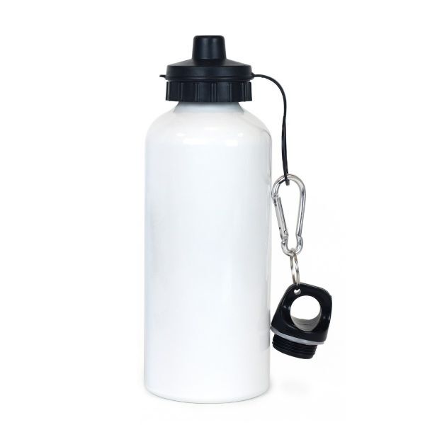 White Aluminum Sublimation Water Bottle - 600mL Thumbnail