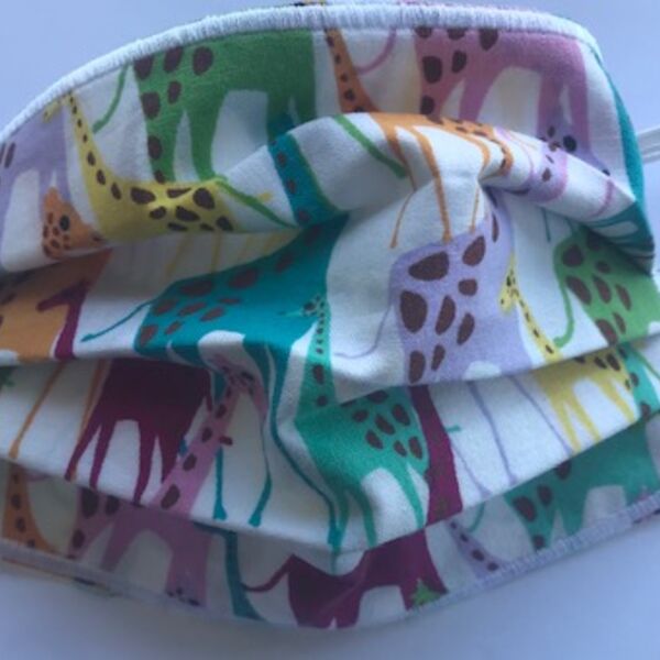 YOUTH FACEMASK - NON-MEDICAL HOMEMADE MASK - GIRAFFE Thumbnail
