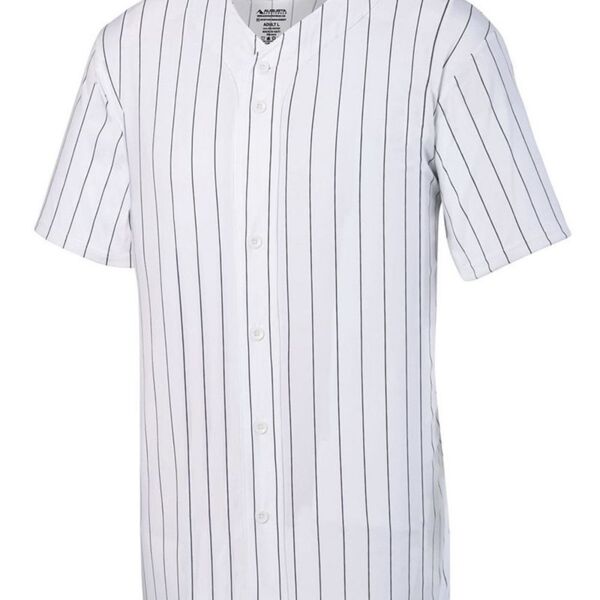 SEW  N STITCHES - AUGUSTA Pinstripe Full Button Baseball Jersey Thumbnail