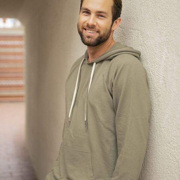 SEW N STITCHES - INDEPENDENT TRADING CO- Icon Unisex Lightweight Loopback Terry Hooded Pullover Thumbnail