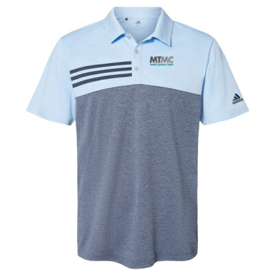 ADIDAS - Heathered Colorblock 3-Stripes Polo Thumbnail